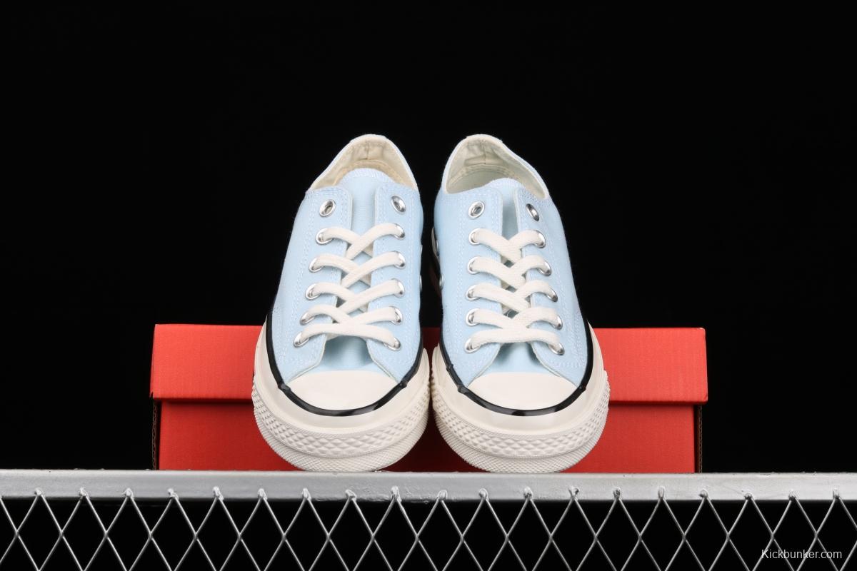 Converse Chuck 70s summer new color water blue new color matching low upper casual board shoes 570789C