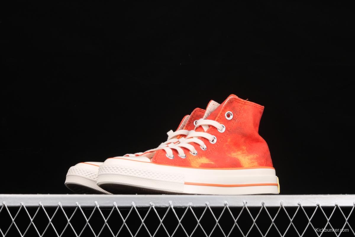 Concept x Converse joint style peach color matching high-top leisure board shoes 170590C