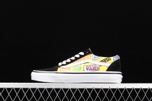 Vans Old Skool 2021 summer new color alphabet printing leisure sports board shoes VN0A38G2VFK