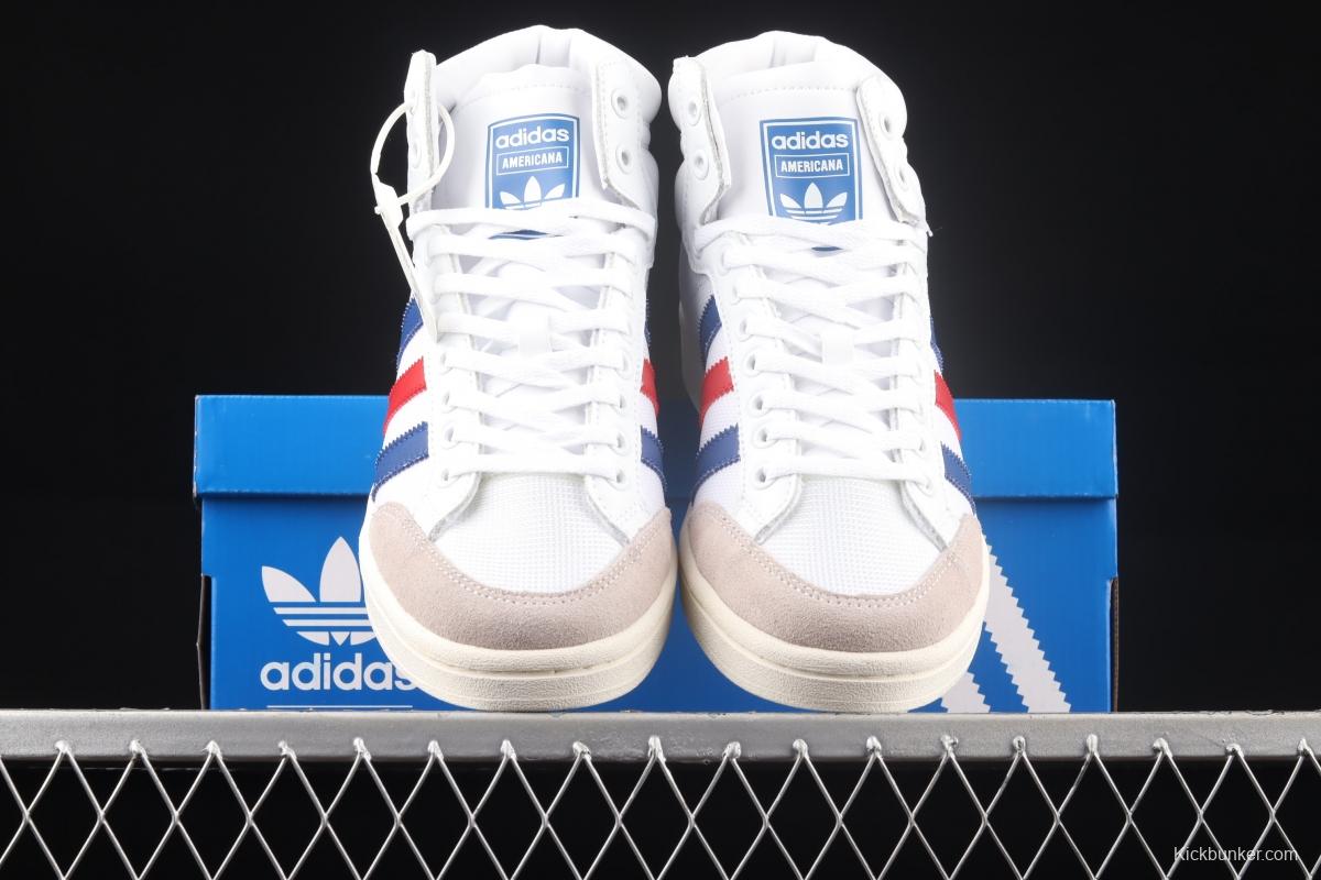 Adidas Originals Americana Hi EF2803 clover breathable fabric face campus wind high upper board shoes