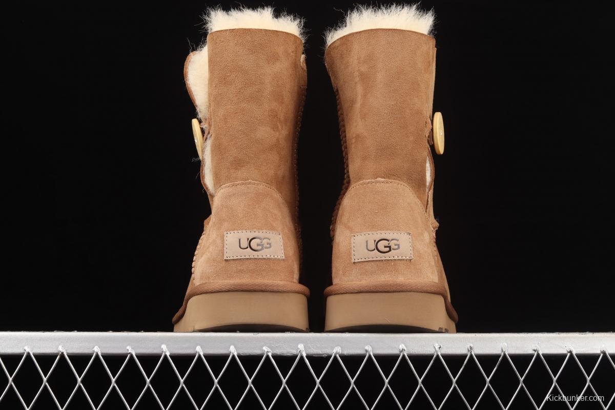 UGG classic button series sheepskin integrated snow boots 1016226