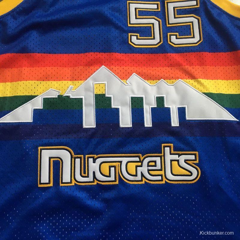 Men's Dikembe Mutombo Blue Retro Classic Team Jersey
