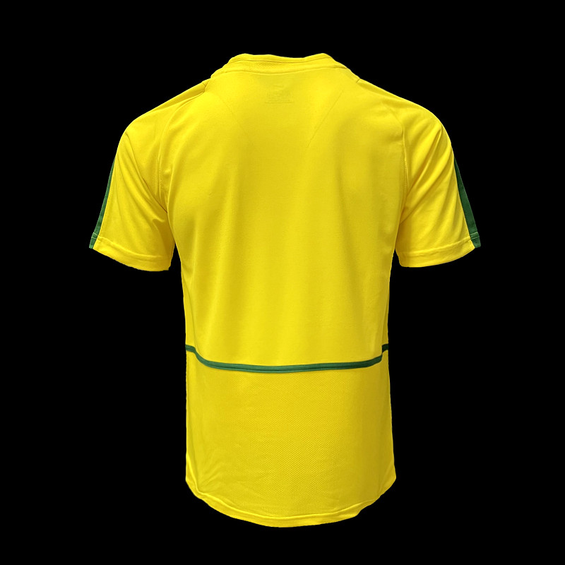 Retro 2002 Brazil Home Soccer Jersey