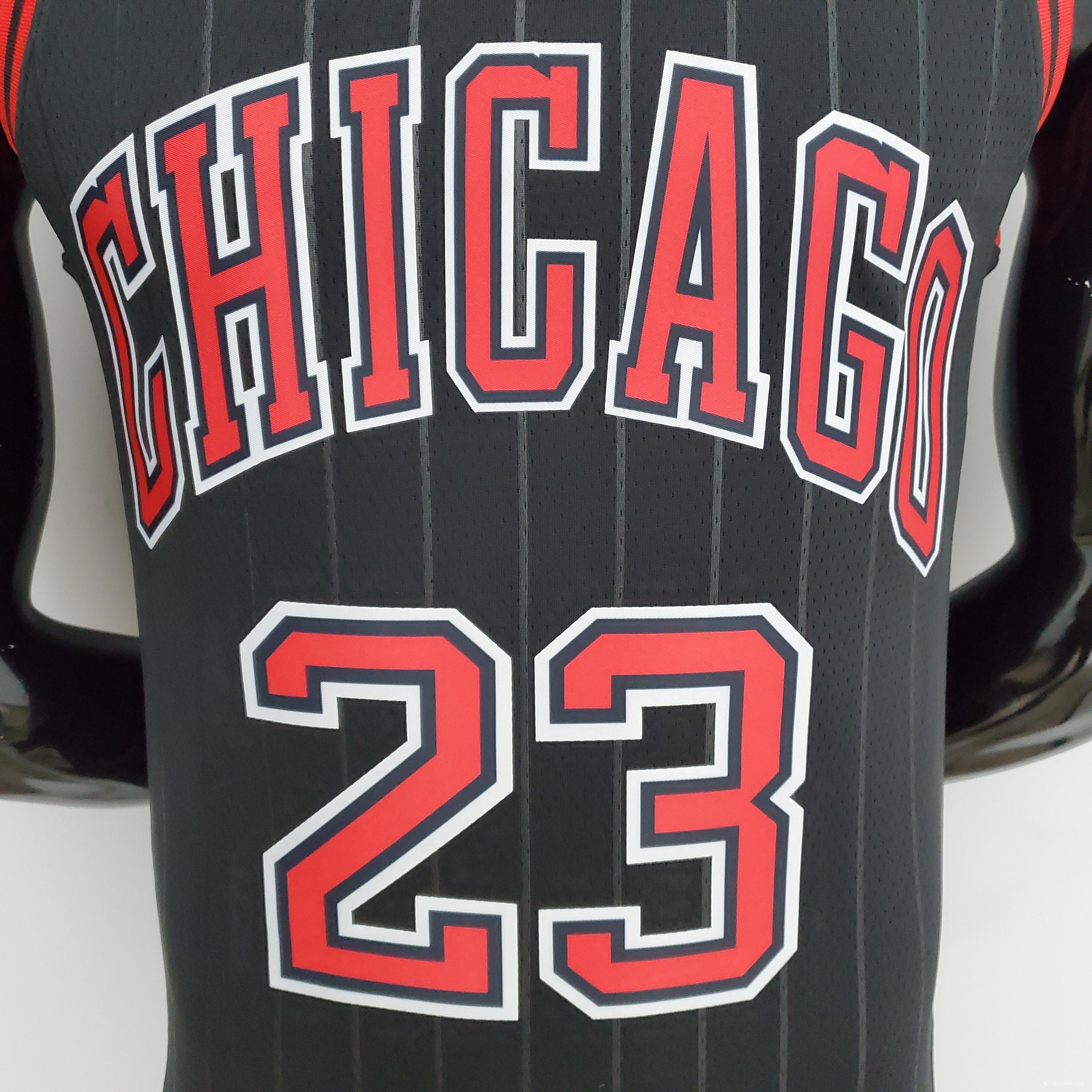 75th Anniversary Jordan #23 Bulls Flyers Black NBA Jersey