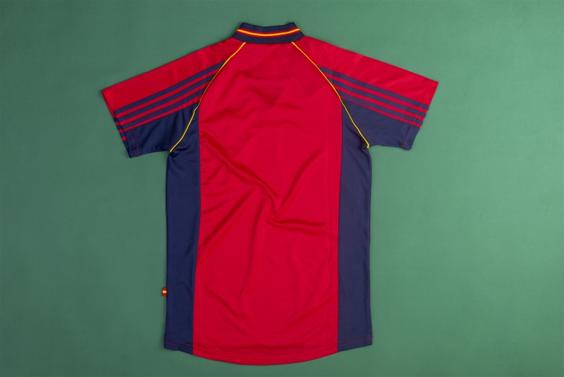 Retro 1998 Spain Home Soccer Jersey