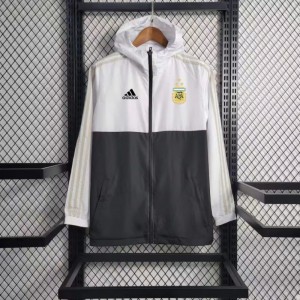 23/24 Argentina White Black Windbreaker