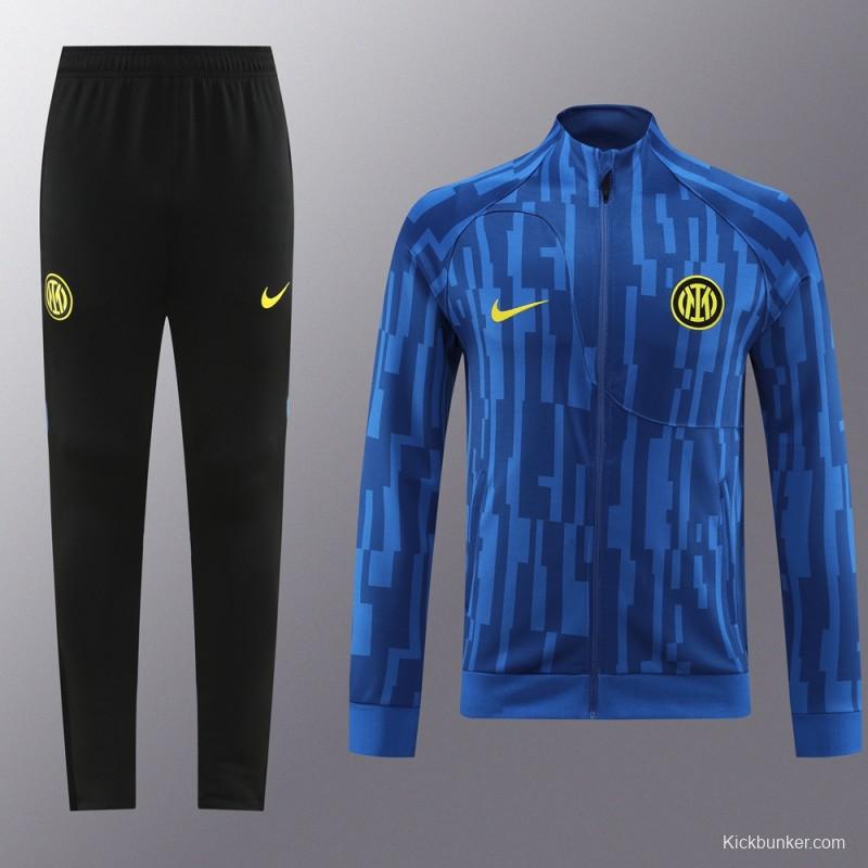 23/24 Inter Milan Blue Full Zipper Jacket+Pants