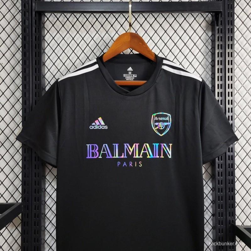 24/25 Arsenal x Balmain  Black Training Jersey