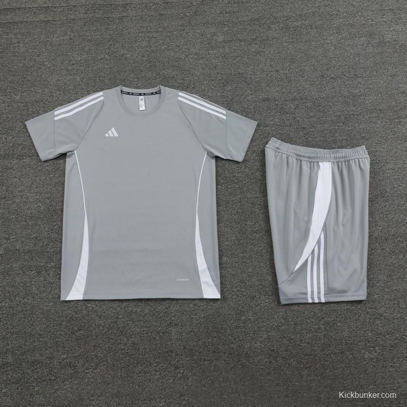 2024 Adidas Grey Short Sleeve Jersey+Shorts