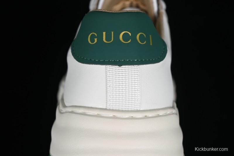 Gucci Chunky B Screener GG Sneakers Retro Style with Classic GG Canvas and Leather Trim - 9Y9209666