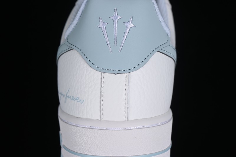 Nike Nocta x Nike Air Force 1 '07 Low "Certified Lover Boy" Ice Blue Classic Low-Top Casual Sneakers - LO1718-061