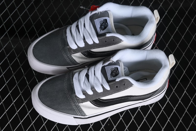 Vans Classics Knu Skool Retro Skate Shoes with Checkerboard Design - VN0009QC6PA