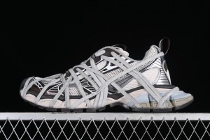 Balenciaga Phantom Sneaker 10th Generation Lace-Up Running Shoes with Transparent Heel Strap - W3XLL2097