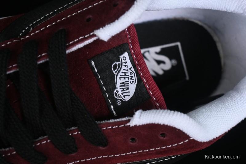 Vans Classics Knu Skool Chunky Tongue Retro Sneakers in Wine Red - VN0009QC02Y