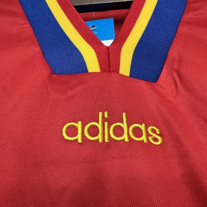 Retro 1994 Romania Away Red Jersey