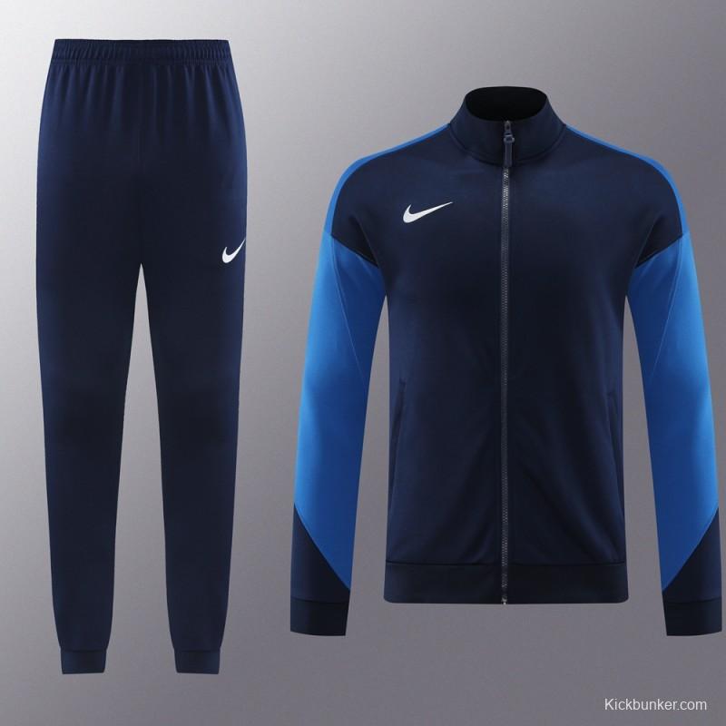 24/25 Nike Navy/Blue Full Zipper Jacket +Long Pants