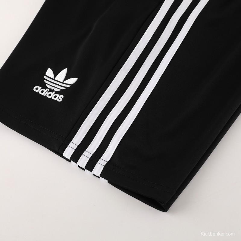 24/25 Adidas Original Black Short Sleeve Jersey+Shorts