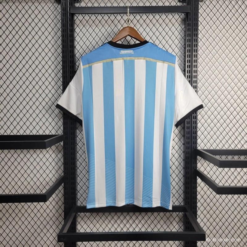 Retro 2014 Argentina Home Jersey