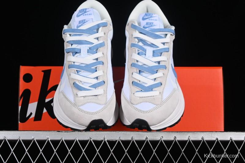 Nike Sacai VaporWaffle 3.0 Deconstructed Sneakers with Overlapping Swoosh and Double Tongue - DD1875-101