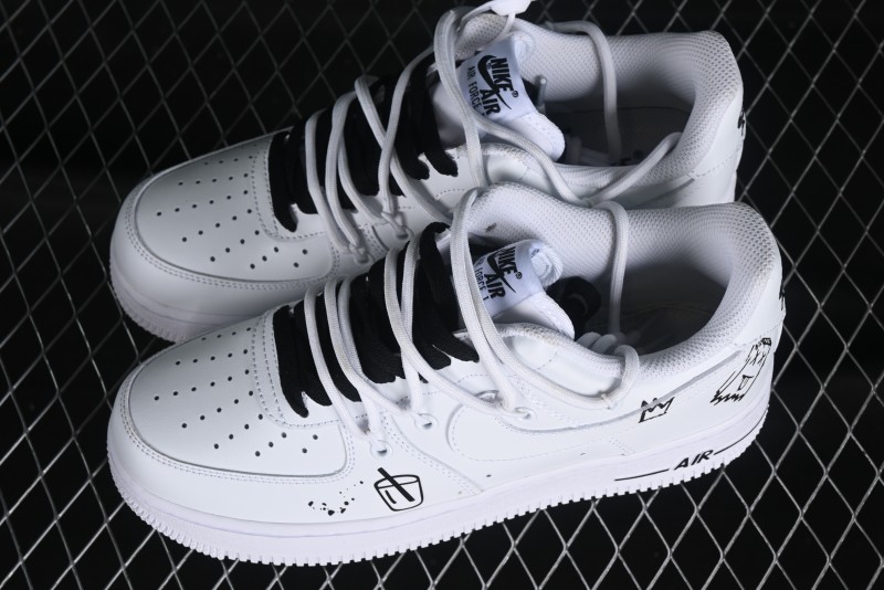 Nike Air Force 1 '07 Low Graffiti Casual Sneakers - CV9879-541
