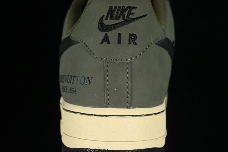 Nike Air Force 1 '07 Low LV Collaboration - Military Green Casual Sneakers - BA8806-223