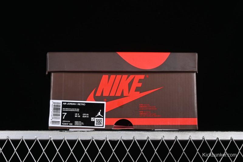 Nike Travis Scott x Jordan Cut The Check AJ1 Basketball Shoes with Velcro Strap - FZ8117-100