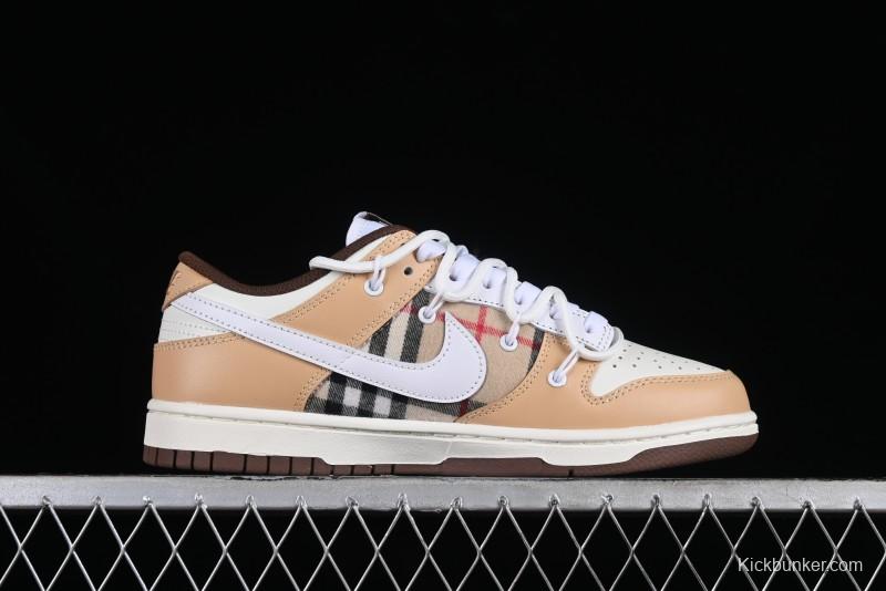 Nike Dunk Low Plaid Variation Retro SB Lace-Up Low-Top Casual Sneakers - DD1503-124