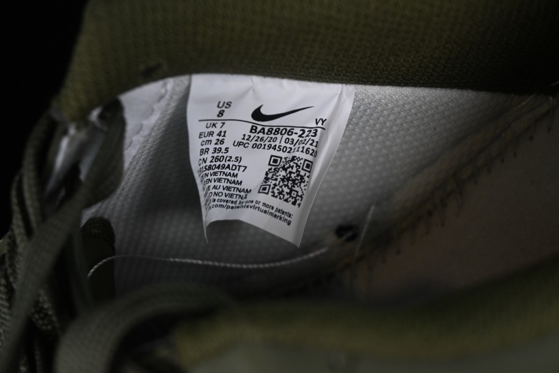 Nike Air Force 1 '07 Low LV Collaboration - Military Green Casual Sneakers - BA8806-223