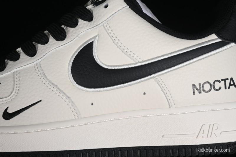 Nike Nocta x Nike Air Force 1 '07 Low Casual Sneakers with 3M Reflective Details and Full-Length Air Cushion - NO0224-023