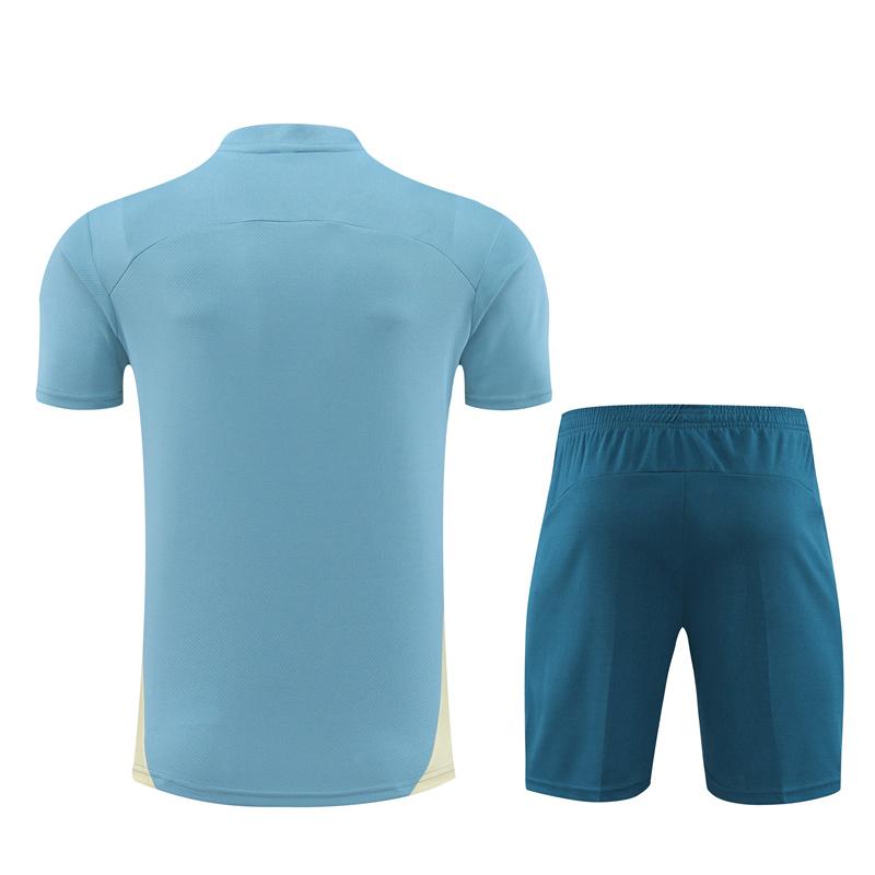 24/25 Olympique Marseille Blue Short Sleeve Jersey+Shorts