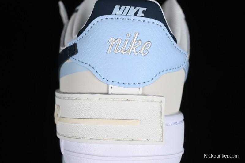 Nike Air Force 1 Shadow Lightweight Elevated Low-Top Versatile Sneakers - DZ1847-107