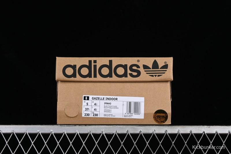 Adidas Originals Gazelle Indoor IF9643 Retro Casual Low-Top Skateboard Shoes with Anti-Slip and Wear-Resistant Sole