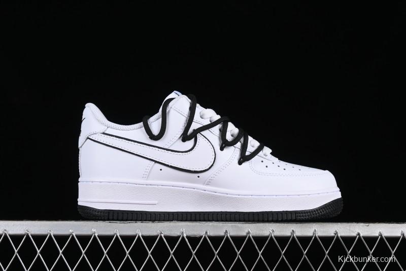 Nike Air Force 1 '07 Low Anime Theme Custom Swoosh Strap Low-Top Casual Sneakers - ZH0316-026