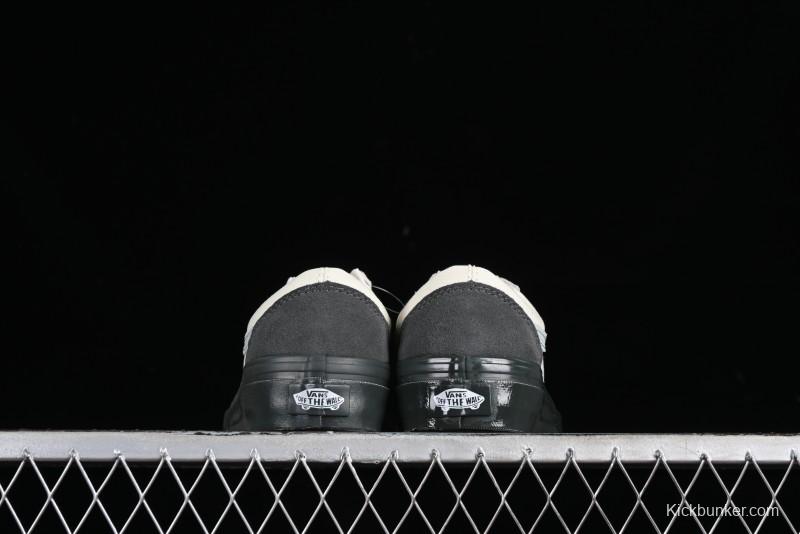 Vans Old Skool Reissue 136 Retro Casual Vulcanized Sneakers in Gray Blue White - VN000CRPGRN