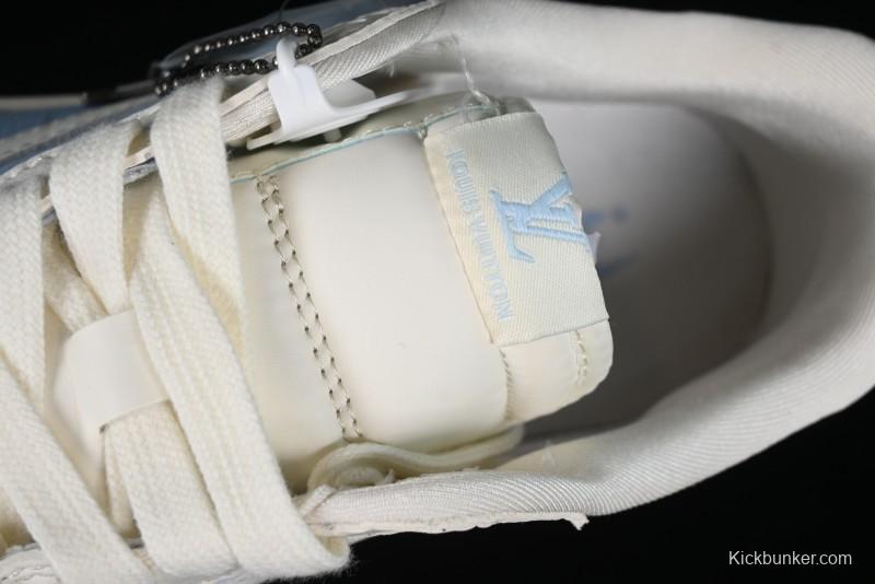 Nike Travis Scott x Fragment Design x Jordan Air Jordan 1 Low OG SP AJ1 LV Blue Double Hook Casual Sneakers - BB6588-103