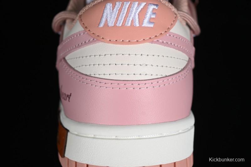 Nike Dunk Low ESS Custom Edition Rose Pink Retro Sweetheart Low-Top Casual Sneakers - DD1503-118