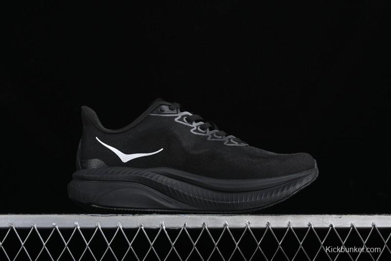 HOKA ONE ONE MACH 6 Flagship Racing Shoes with Carbon Plate Technology and Asymmetric Design - 114791 BLACK