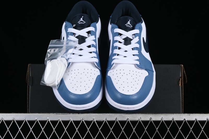 Nike Air Jordan 1 Low Golf Shoes Navy Blue - DD9315-115