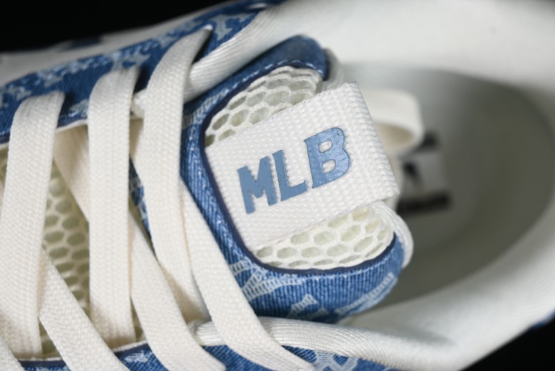 New York Yankees MLB Chunky Runner Denim Monogram Lightweight Casual Sneakers - 3ARNCRD4N50BLS