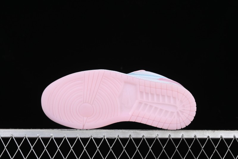 Nike Air Jordan 1 Low "White/Pink Foam/Glacier Blue" Casual Sneakers - HM3706-141