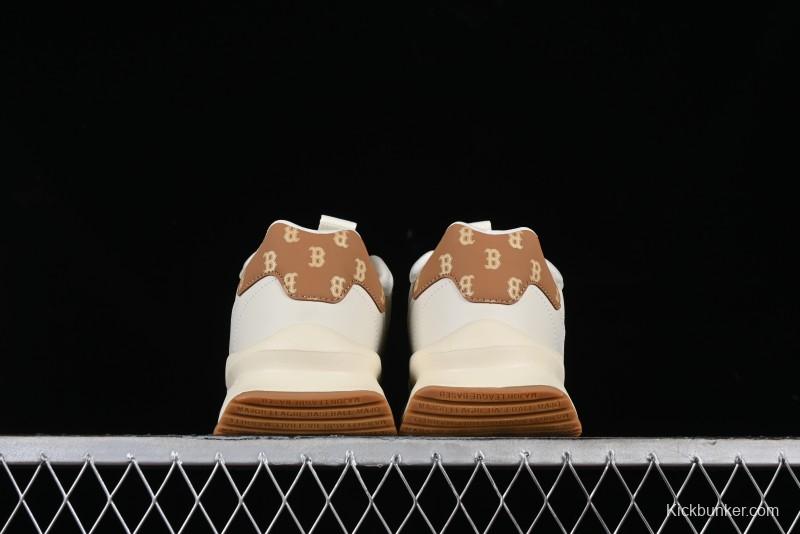 New York Yankees MLB Chunky Runner Denim Monogram Lightweight Casual Sneakers - 3ASHCRM3N43BRS