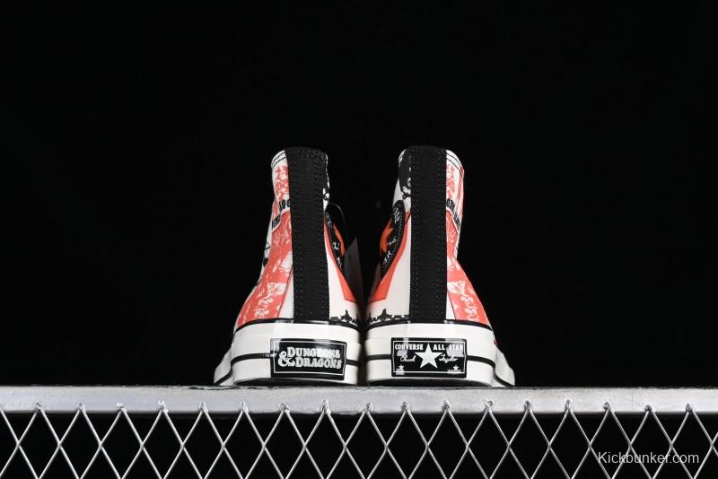 Converse Chuck Taylor High Top Casual Sneakers with Dungeons & Dragons 50th Anniversary Collaboration Design - A09883C