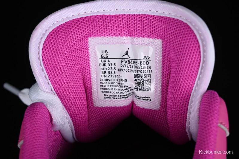 Nike Air Jordan 1 Low AJ1 Rose Pink Low-Top Casual Lifestyle Sneakers - FV8486-600