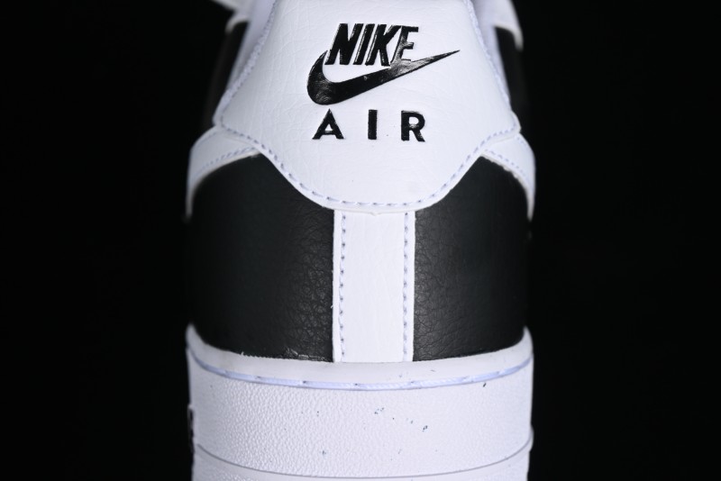 Nike Air Force 1 '07 Low Black White Broken Hook Casual Sneakers - HF9096-100