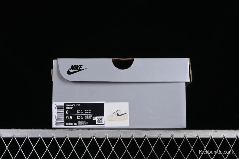 Nike Air Force 1 '07 Low Custom Cappuccino Anime-Themed Spray-Painted Casual Sneakers with Strap - ZH0316-019