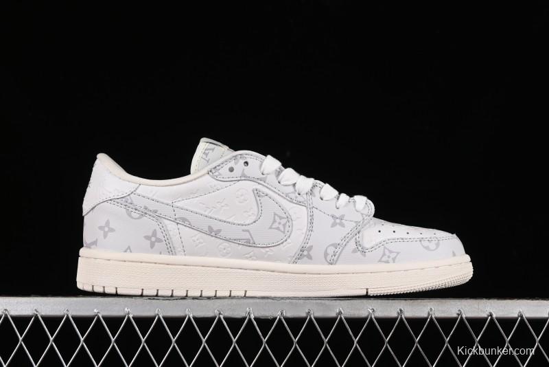 Nike Air Jordan 1 Low OG SP Travis Scott x Fragment Design Collaboration Sneakers - LX1988-700