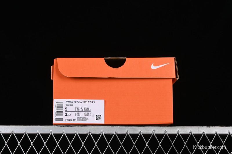 Nike Revolution 7 Wide Low-Top Running Shoes with Breathable Mesh and Durable Cushioning - FB2208-101