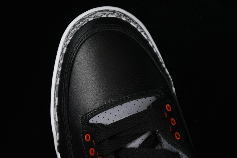 Nike Air Jordan 3 Retro Sneakers with Iconic Elephant Print and Visible Air Cushion - DN3707-010