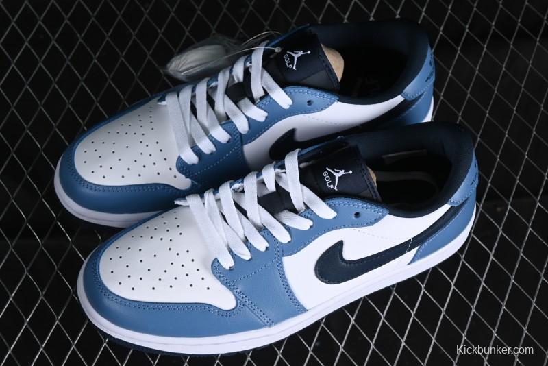 Nike Air Jordan 1 Low Golf Shoes Navy Blue - DD9315-115