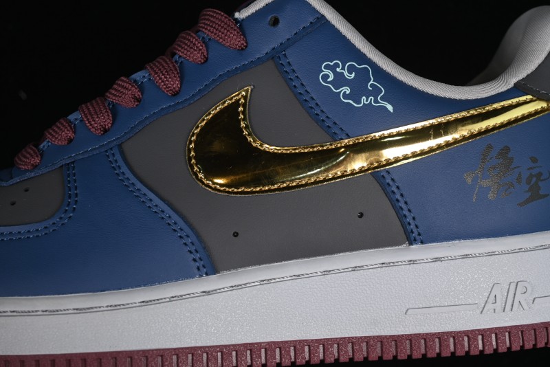 Nike Air Force 1 '07 Low Sun Black Myth Wukong Themed Casual Sneakers - CW2288-111